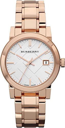 Burberry Women's BU9104 Heritage Rose Gold-Plated Stainless Steel Watch