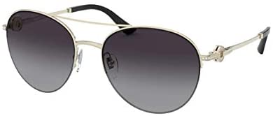 Bvlgari BV6132B 278/8G Pale Gold BV6132B Pilot Sunglasses Lens Category 3 Size