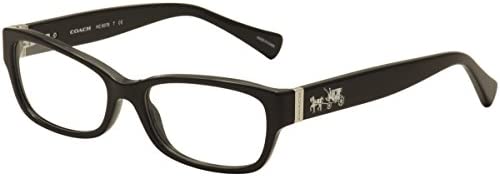 Coach HC 6078 5002 Rectangle Eyeglasses Black/Demo Lens