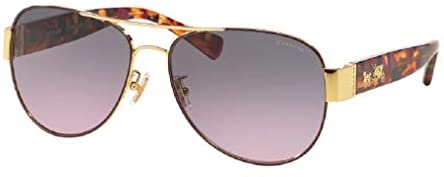 Coach HC7059 Aviator Sunglasses for Women + FREE Complimentary Eyewear Kit