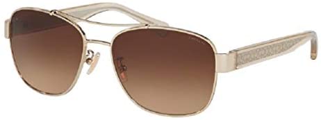 Coach HC7064 Aviator Sunglasses for Women + FREE Complimentary Eyewear Kit