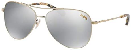 Coach HC7079 Aviator Sunglasses for Women + FREE Complimentary Eyewear Kit