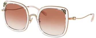 Coach HC7101B Square Sunglasses for Women + FREE Complimentary Eyewear Kit