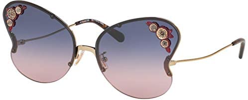 Coach L1096 HC7103 Sunglasses 9005I6-64 -, Silver To Pink Gradient Mirror HC7103-9005I6-64