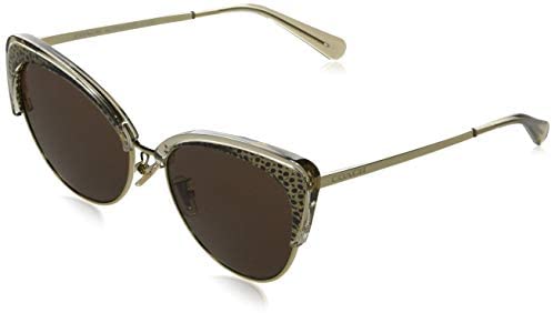 Coach L1112 HC7110 Sunglasses 556773-55 -, Brown Solid HC7110-556773-55