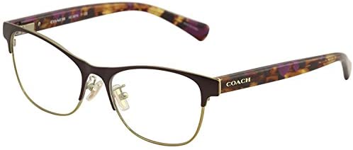 Coach Women's HC5074 Eyeglasses Satin Prpl Gold/Prpl Confetti 54mm