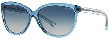 Coach Womens L135 Sunglasses (HC8153) Blue/Blue Acetate - Non-Polarized - 57mm