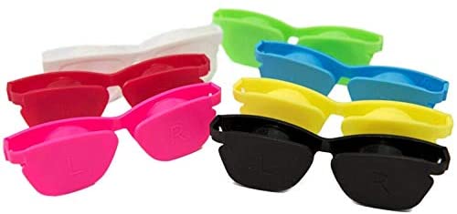 Contact Lens Travel Storage Flip Top Flat Cases Optishade Bulk Buy Box Cute Sunglass Design 3pcs, 6pcs, or 12pcs