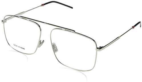 Dior Homme CD 220 010 Palladium Metal Aviator Eyeglasses 58mm