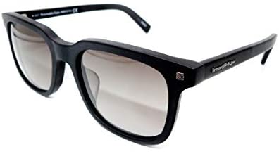 ERMENEGILDO ZEGNA EZ0090-F - 01B ACETATE SUNGLASSES Shiny Black 52MM
