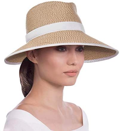 Eric Javits Women's Sun Crest-Peanut/White, One Size