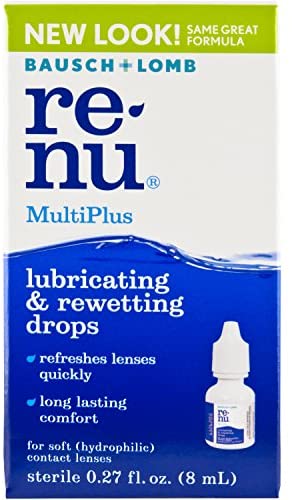 Eye Drops by Renu, for Redness Relief and Dry Eyes, Lubricating and Rewetting Drops, 8 mL, Packaging May Vary