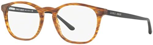 Eyeglasses Giorgio Armani AR 7074 5562 Matte Striped Light Brown