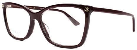 Eyeglasses Gucci 0025 O- 007 BURGUNDY /, 56-14-140