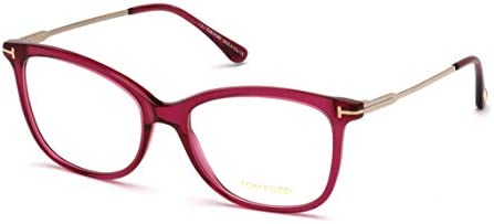 Eyeglasses Tom Ford FT 5510 081 Shiny Transparent Violet Front, Rose Gold Temple