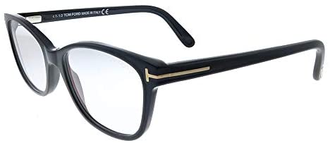 Eyeglasses Tom Ford FT 5638 -B 001 Shiny Black, Rose Gold/Blue Block Lenses, 50-16-140