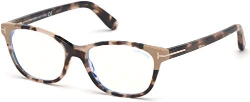 Eyeglasses Tom Ford FT 5638 -B 055 Shiny Vintage Pink Havana, Rose Gold/Blue Bl