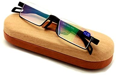 Featherweight Slim Half Rim Memory Flex Reading Glasses With Anti-reflective AR Coating