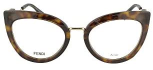 Fendi FF 0334 086 Eyeglasses Dark Havana Frame 51mm