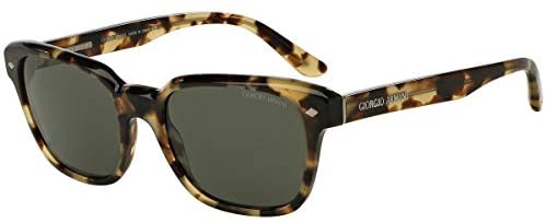 Giorgio Armani AR8067F - 530958 Sunglasses Green Tortoise w/ Grey Green Polarized Lens 53mm
