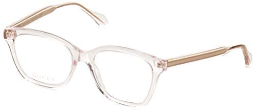 Gucci 0566O 004 Pink Crystal Plastic Cat-Eye Eyeglasses 52mm