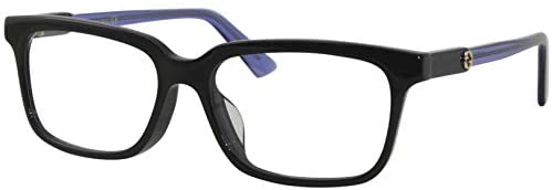 Gucci GG 0557OJ 004 Black Plastic Rectangle Eyeglasses 53mm