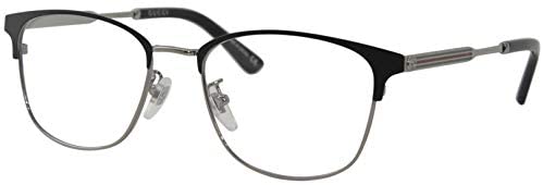 Gucci GG 0609OK 002 Black Ruthenium Metal Square Eyeglasses 52mm