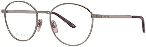 Gucci GG 0806O 002 Silver Metal Round Eyeglasses 51mm