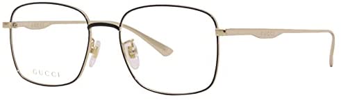 Gucci GG 0869OA 003 Black Metal Rectangle Eyeglasses 54mm