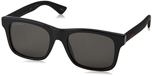 Gucci GG0008S Sunglasses 002 Black / Grey Polarized Lens 53mm