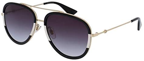 Gucci GG0062S Aviator Sunglasses For Men +FREE Complimentary Eyewear Care Kit