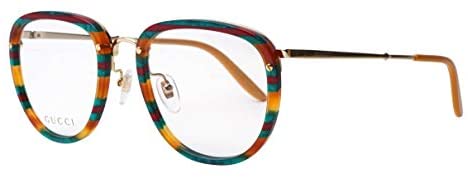 Gucci GG0675O Blue Amber Havana 52/22/145 men Eyewear Frame