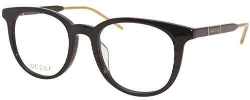 Gucci GG0850OK 005 Eyeglasses Men's Black/Brown/Gold Full Rim Optical Frame 53mm