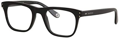 Gucci Gucci Logo GG 0476O 006 Black Plastic Rectangle Eyeglasses 51mm