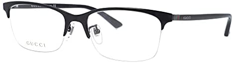 Gucci Men's Eyeglasses GG0132OJ GG/0132/OJ 001 Black Titanium Optical Frame 56mm