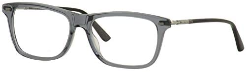 Gucci Men's Eyeglasses Web GG0519O GG/0519/O 007 Crystal/Ruthenium Optical Frame