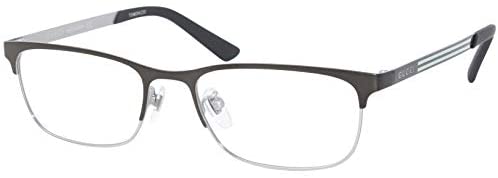 Gucci Web GG0700OJ 003 Eyeglasses Black/Silver Full Rim Titanium Optical Frame