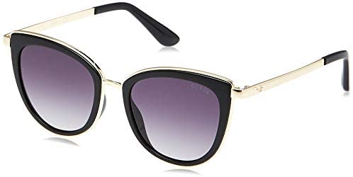 Guess GU7491 01B Black/Gold GU7491 Cats Eyes Sunglasses Lens Category 3 Size