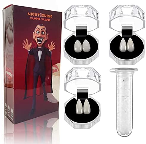 Halloween Party Cosplay Prop Decoration Vampire Tooth Horror False Teeth -6 pieces