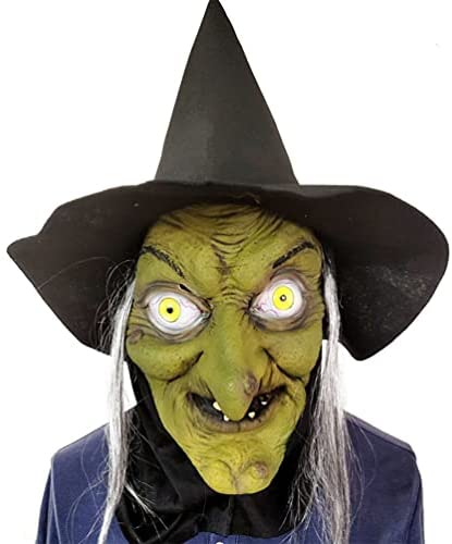 Halloween Scary Demon Costume Witch Mask Party Decorations Horror Creepy Latex Masks