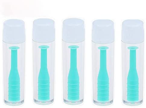Hard Contact Lens Insertion & Remover Tool RGP Plunger for Hard Lenses - 5 Pack
