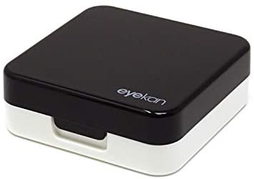 Honbay Fashion Travel Contact Lens Case Kit Mini Contact Lens Box with Mirror (Black)