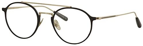John Varvatos Men's Eyeglasses V174 V/174 Black/Gold Full Rim Optical Frame 50mm