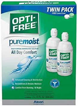 OPTI-FREE PureMoist Multi-Purpose Contact Lens Solution 20 oz (Pack of 3)
