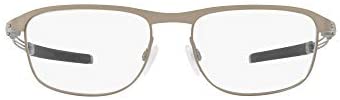 Oakley Men's OX5122 Truss Rod R Titanium Round Prescription Eyeglass Frames, Light/Demo Lens, 53 mm