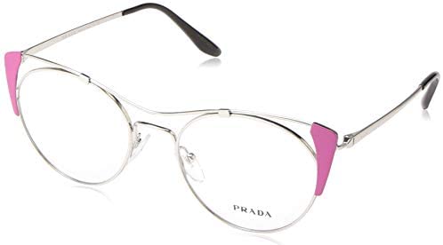 PRADA  PR58VV - 3321O1 Eyeglasses SILVER/PINK W/ DEMO LENS 51mm