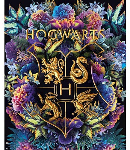 Paladone 1000 Piece Jigsaw Puzzle, Harry Potter Puzzle with Floral Design