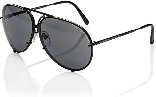 Porsche Design P'8478 P8478 D 66mm Gunmetal Aviator Sunglasses W/Extra Lenses