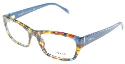 Prada PR18OV NAG1O1 Eyeglass, Havana Spotted Blue, 52 mm