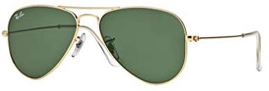 RAY BAN AVIATOR RB 3044 L0207 52mm GOLD FRAME W/ G-15XLT GREEN SUNGLASSES SMALL
